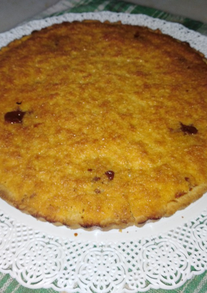 Una foto de Tarta de coco y dulce de leche