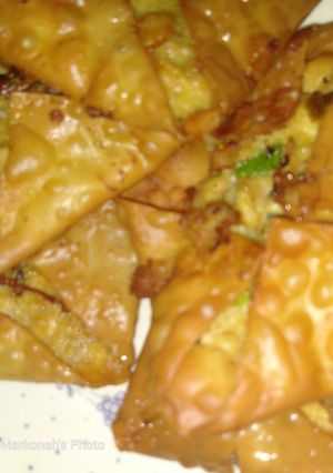 Foto resep Martabak ayam kulit pangsit