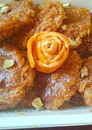 A picture of Soya chunks sweet.