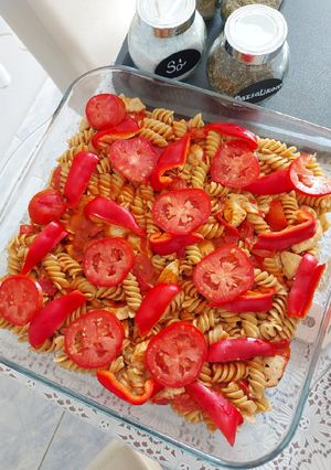 Paradicsomos tészta sütőben 🍅 recept fotója
