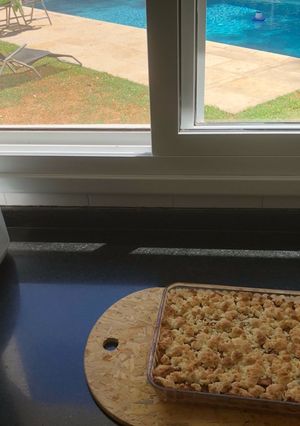 Una foto de Torta crumble de manzana!🍎🍏