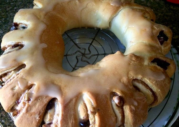 Rosca sueca dulce para el té