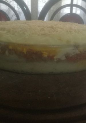 Una foto de Pastel de papas y carne