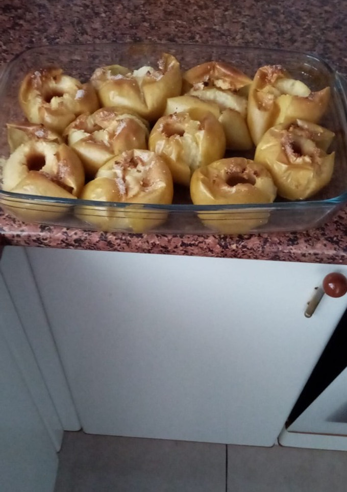 Una foto de Manzanas Asadas