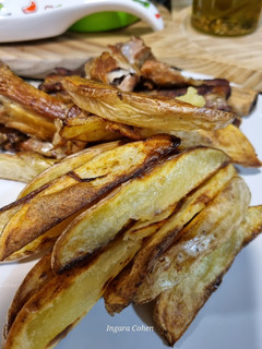 Una foto de Patatas fritas en freidora de aire 👩🍳