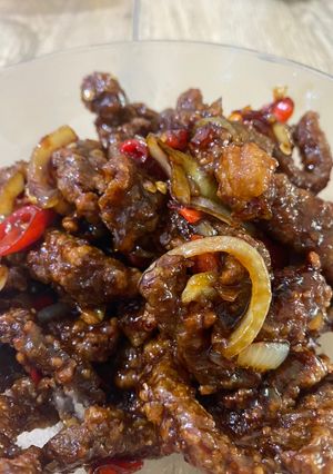 Foto resep Crispy spicy beef