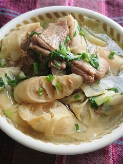 Hình của món Vịt xáo măng.