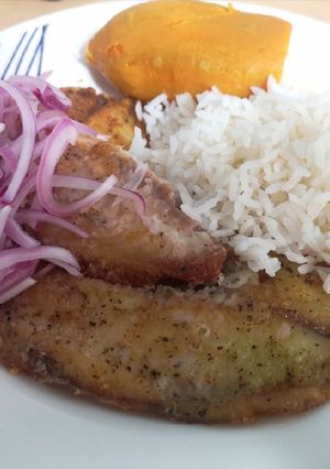 Una foto de Pescado frito
