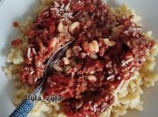 Gambar spaghetti daging cincang