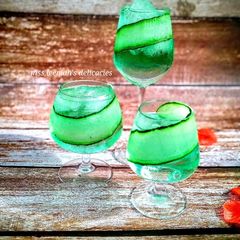 Cucumber and Mint Juice 💚💚 A picture of Cucumber and Mint Juice 💚💚.