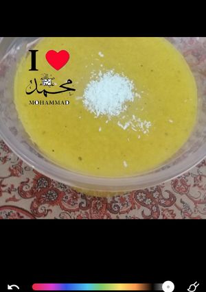 عکسی از دستور شله زرد برای نذری
