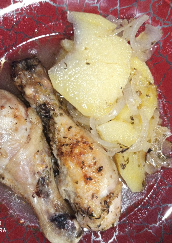Una foto de Pollo al horno