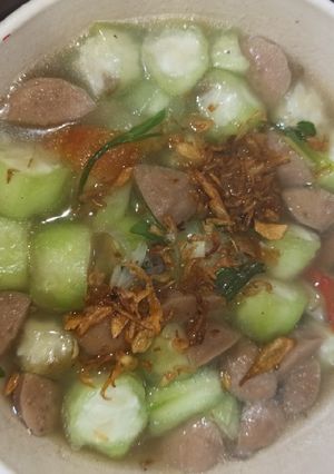 Foto resep Sup Oyong Bakso