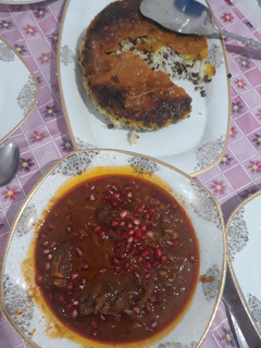عکسی از دستور خورشت انار