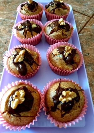 Una foto de Muffins de Pera 💯 Integral🍐#diabéticos #saludable #fácil