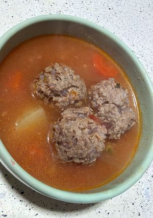 A picture of Albondigas (Mexican Meatballs).