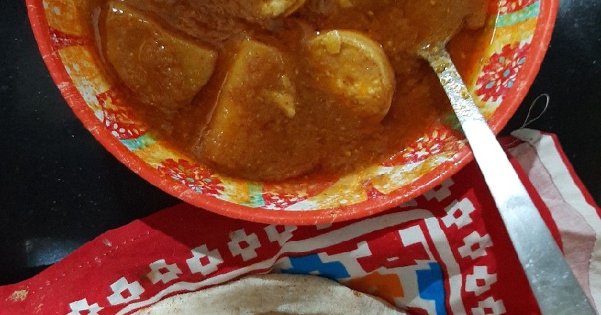 Rizwan Roti Aloo Anday Ka Salan With Tandoori Roti Recipe by Sana Rizwan - Cookpad