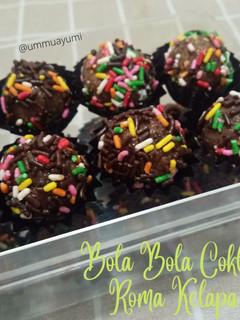 Foto resep 105. Bola Bola Coklat Roma Kelapa