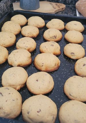 Una foto de Galletas de manteca y chocolate