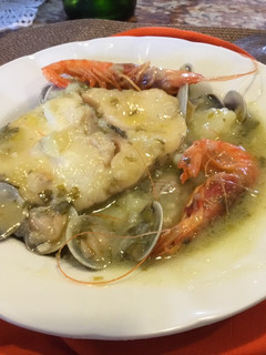 Una foto de Merluza en salsa verde