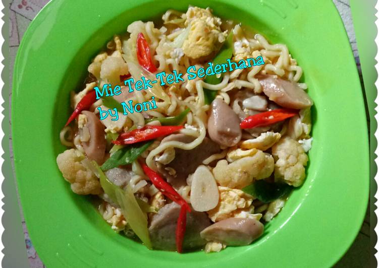 Resep Mie Tek-Tek Sederhana Anti Gagal