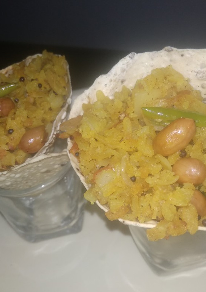 A picture of Kanda Poha.