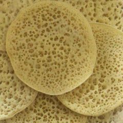 A picture of Moroccan pancakes (baghrir).