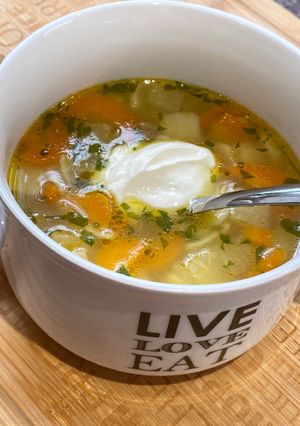 Karalábéleves recept fotója