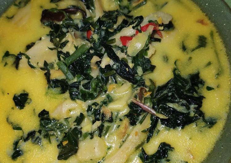 Proses Membuat Sayur daun pepaya jepang, Lezat Sekali