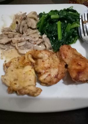 Foto resep Steak Paha Ayam saus jamur