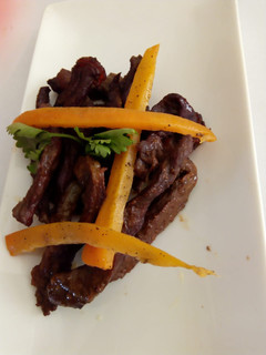 A picture of Beef strips.