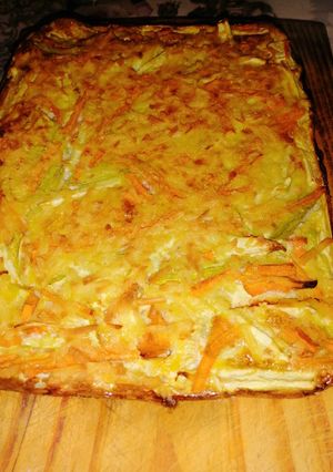 Una foto de Soufflé de zucchini y zanahoria