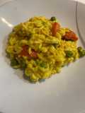 Risotto al curry vegano