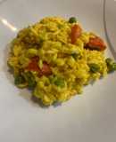 Risotto al curry vegano