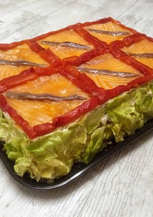 Una foto de Pastel de atún con pan de molde