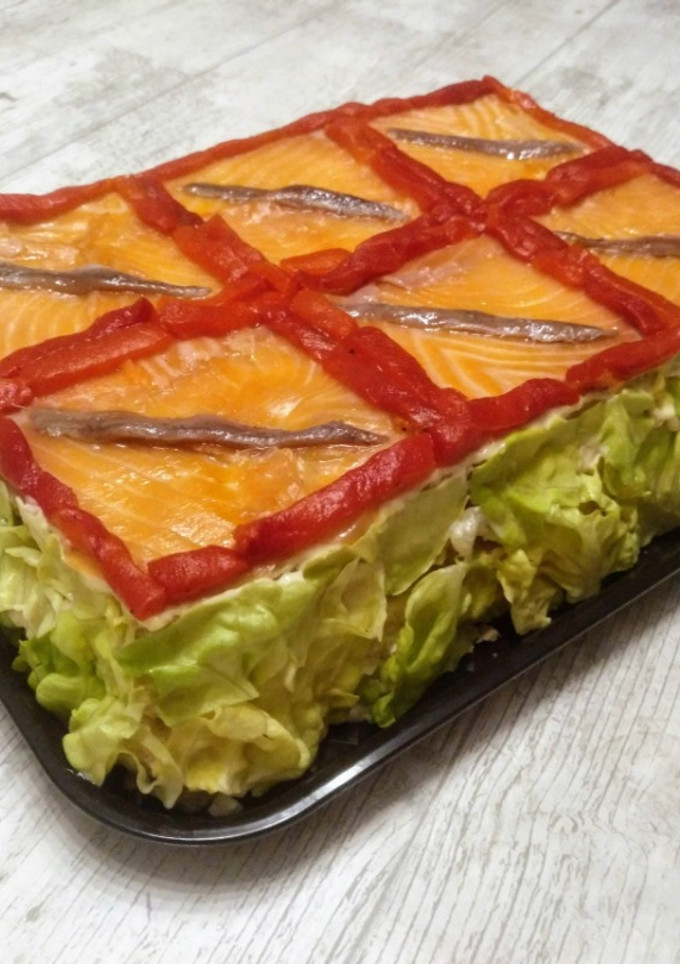Una foto de Pastel de atún con pan de molde