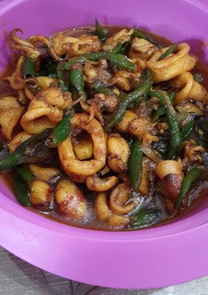 Foto resep Cumi minyak lada hitam
