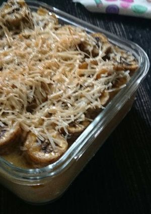 Foto resep Puding Roti Panggang Pisang Raja