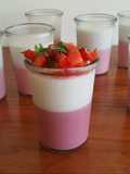 Strawberry and Coconut Panna Cotta