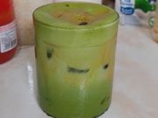 Gambar matcha latte instan