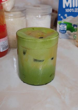 Foto resep Dirty Matcha Latte