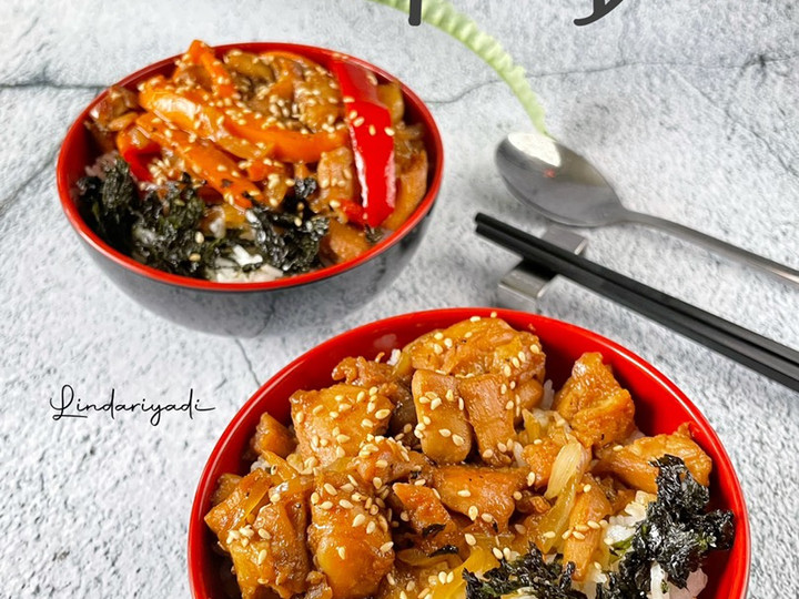 Resep Teriyaki Chicken Rice Bowl Anti Gagal