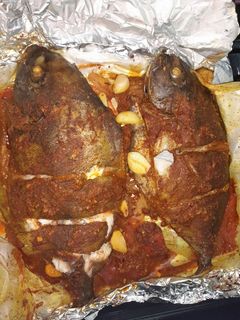 صورة لوصفة سمك مشوي بالفرن 😋😋😍