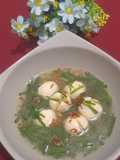 Sop baso ikan kucai