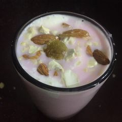 A picture of Rose milk badaam.