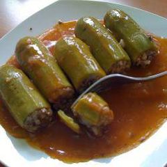 A picture of Stuffed Zucchinis.