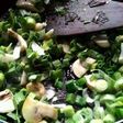 Mushroom methi and spring onion