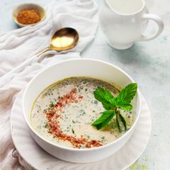 A picture of Spinach Raita.