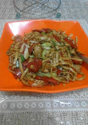 Foto resep Mie goreng sosis bakso 😉