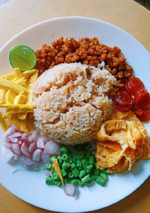 รูปของ ข้าวคลุกกะปิบ้านๆทำทานเอง